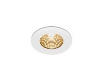 PATTA-I, encastré de plafond intérieur/extérieur, rond, blanc mat, LED, 7,3W, 1800-3000K, IP20/IP65, Dim to warm, variable Triac