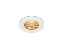 PATTA-I, encastré de plafond intérieur/extérieur, rond, blanc mat, LED, 7,3W, 1800-3000K, IP20/IP65, Dim to warm, variable Triac