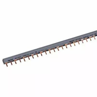 Peigne d\'alimentation bipolaire �quilibr� sur 3 phases HX� traditionnel pour bornes � vis - longueur 56 modules (404941)