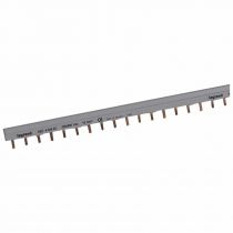 Peigne d\'alimentation tripolaire HX³ traditionnel pour bornes à vis - longueur 56 modules maximum 19 appareils (404943)