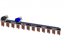 Peigne horizontal 1P+N 63A  12 dents + bornier (19096)