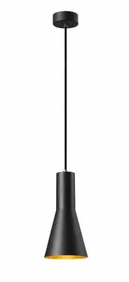 PHELIA, suspension int�rieure, � 13 cm, noir/dor�, E27, 23W max (1002951)