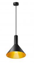 PHELIA, suspension intérieure, Ø 27,5 cm, noir/doré, E27, 23W max (1002949)