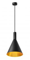 PHELIA, suspension intérieure, Ø 28 cm, noir/doré, E27, 23W max (1002950)
