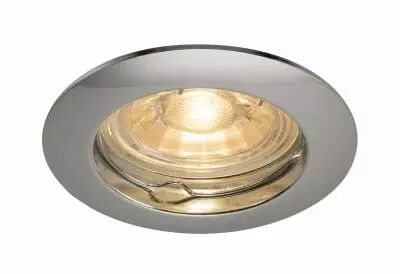 PIKA, encastr� de plafond int�rieur, rond, fixe, chrome, GU10/QPAR51, 50W max (1000715)