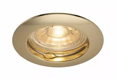 PIKA, encastr� de plafond int�rieur, rond, fixe, laiton, GU10/QPAR51, 50W max (1000716)