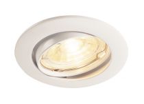 PIKA, encastré de plafond intérieur, rond, orientable, blanc, GU10/QPAR51, 50W max (1000718)