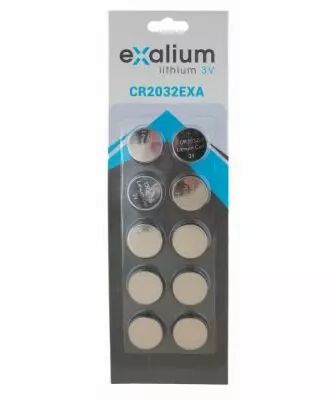Pile bouton CR2032 3V exalium