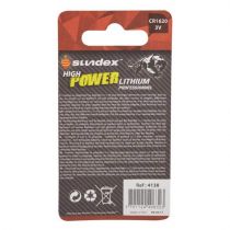 piles lithium  cr 1620  3v sundex x 1  40-240 (4138)