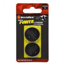 piles lithium  cr 2430  3v sundex x 2  40-240 (4135)