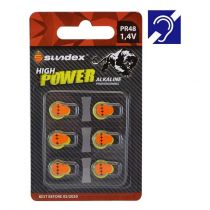 piles pr48 1,4v sundex x 6 super alcaline appareil auditif 10-120 (4122)