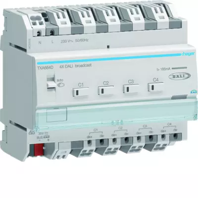 Pilote KNX/DALI2 broadcast (TXA664D)