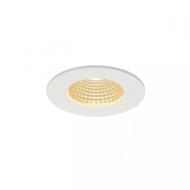 pireq ip, encastré de plafond intérieur/extérieur, rond, blanc mat, led, 11w, 3000k, ip20/ip65, rt 2012, variable (1000257)