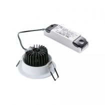 pireq ip, encastré de plafond intérieur/extérieur, rond, blanc mat, led, 11w, 3000k, ip20/ip65, rt 2012, variable (1000257)