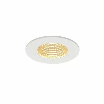 PIREQ IP, encastr� de plafond int�rieur/ext�rieur, rond, blanc mat, LED, 11W, 3000K, IP20/IP65, RT 2012, variable (1000257)