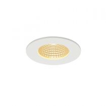 PIREQ IP, encastré de plafond intérieur/extérieur, rond, blanc mat, LED, 11W, 3000K, IP20/IP65, RT 2012, variable (1000257)