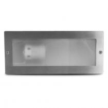 piton e27 spot encastrable ip44 rectangle inox 304 (70746)
