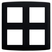 Plaque 2x2 postes anthracite (61986)