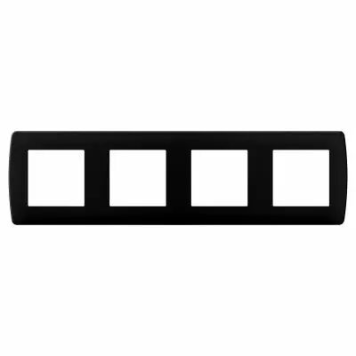 Plaque anthracite 4 postes (61999)
