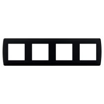 Plaque anthracite 4 postes (61999)