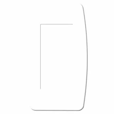 Plaque blanche 1/2 poste (61894)