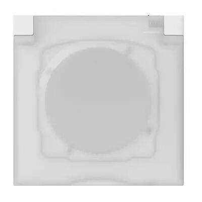 Plaque carr�e dooxie 1 poste avec volet IP44 IK07 (600944)