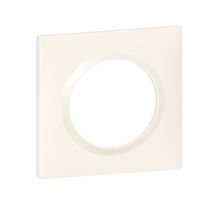 Plaque carrée dooxie 1 poste finition blanc - emballage blister (600901)