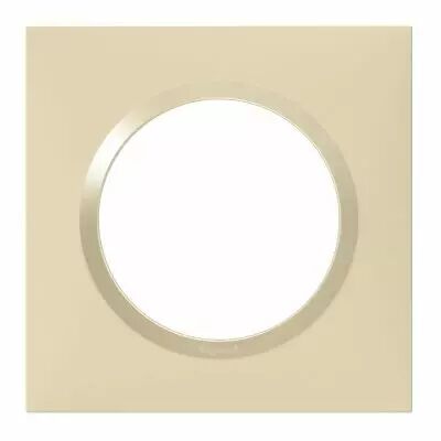 Plaque carr�e dooxie 1 poste finition dune (600811)