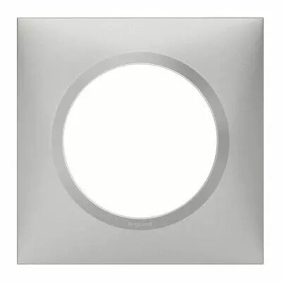 Plaque carr�e dooxie 1 poste finition effet aluminium (600851)