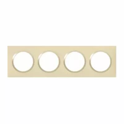 Plaque carr�e dooxie 4 postes finition dune (600814)
