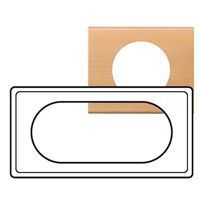 Plaque Céliane - Matières - 4/5 modules - Erable