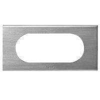 Plaque Céliane - Matières - 4/5 modules - Inox Brossé