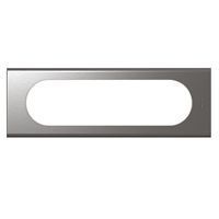 Plaque Céliane - Matières - 6/8 modules - Inox Brossé