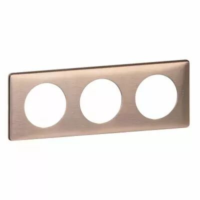 Plaque C�liane - M�tal - 3 postes - Copper