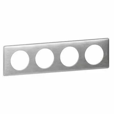 Plaque C�liane - M�tal - 4 postes - Aluminium