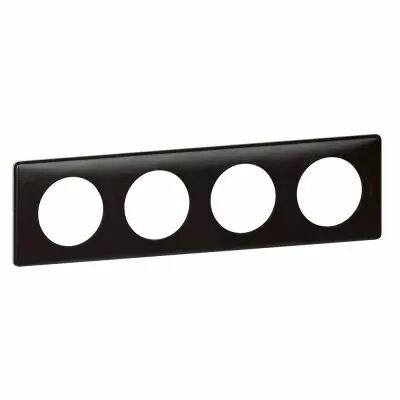 Plaque C�liane - M�tal - 4 postes - Carbone