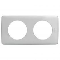 plaque céliane 2 postes finition alu naturel (066782)