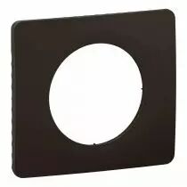 plaque de finition céliane 1 poste - noir mat (cp0101)
