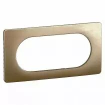 plaque de finition céliane 4 à 5 modules - bronze satiné (cp1608)