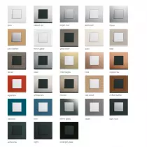 plaque de finition gallery 1 poste bronze (wxp2202)