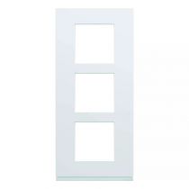 plaque de finition gallery 3 postes verticale pure entraxe 57 mm (wxp0023)