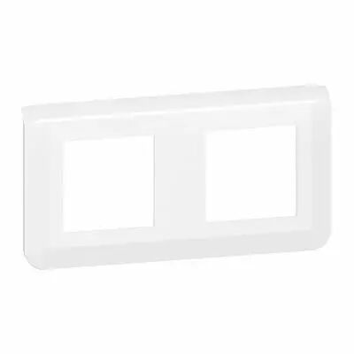 Plaque de finition horizontale Mosaic pour 2x2 modules blanc (078804L)