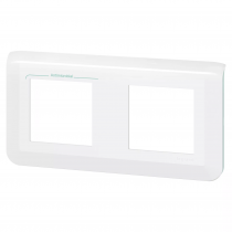 plaque de finition horizontale mosaic pour 2x2 modules blanc antimicrobien (078725l)