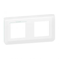 Plaque de finition horizontale Mosaic pour 2x2 modules blanc antimicrobien (078725L)