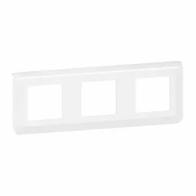 Plaque de finition horizontale Mosaic pour 3x2 modules blanc (078806L)