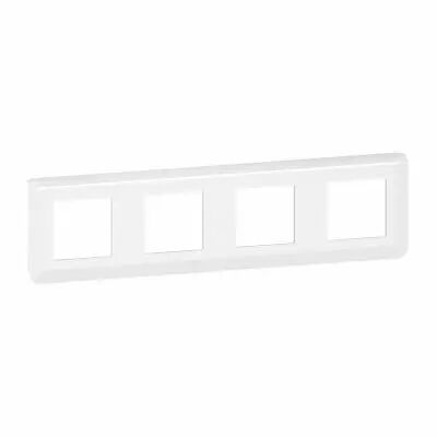 Plaque de finition horizontale Mosaic pour 4x2 modules blanc (078808L)