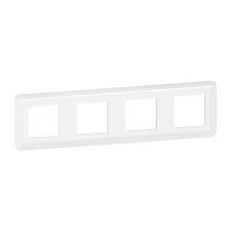 Plaque de finition horizontale Mosaic pour 4x2 modules blanc (078808L)