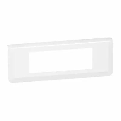 Plaque de finition horizontale Mosaic pour 6 modules blanc (078816L)