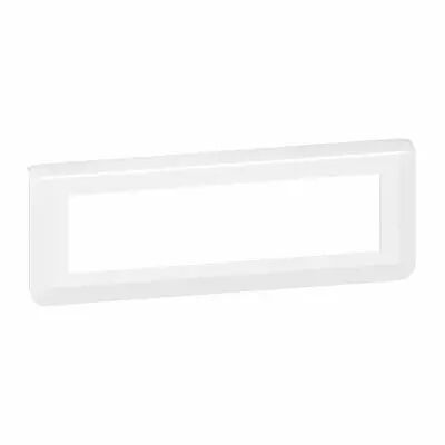 Plaque de finition horizontale Mosaic pour 8 modules blanc (078818L)