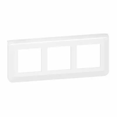 Plaque de finition horizontale sp�ciale r�novation Mosaic pour 3x2 modules blanc (078866L)